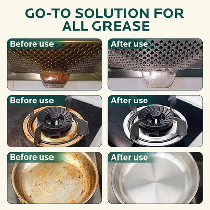 Degreaser Cleaner Heavy Duty Spray: Foaming Kitchen Spray for Cookware | Cuts Through Baked-On Grease on Ovens Stove Tops Grills - Clean Up Kitchen Oil Stains Spray for Multi-Surface Countertop