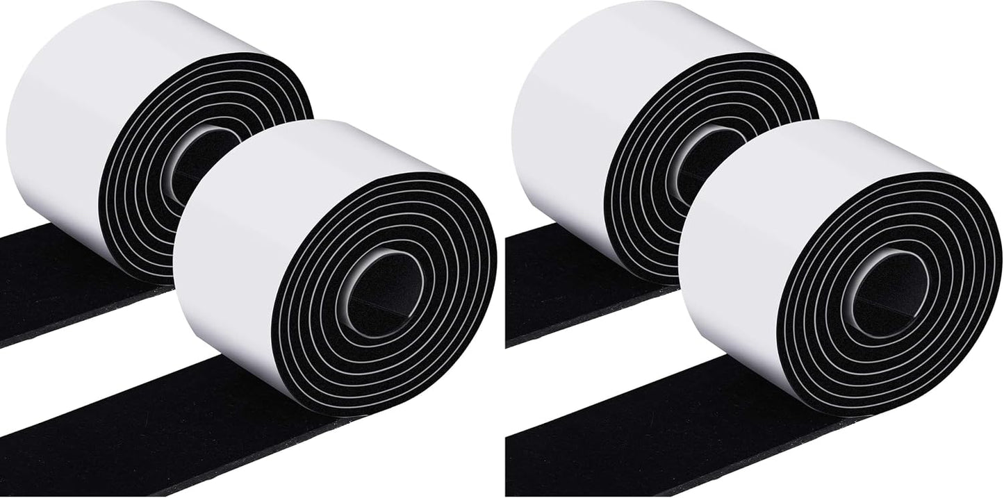 Shappy 2 Pcs Felt Strips with Adhesive Backing Felt Tape Roll Non Slip | 120 x 1 x 0.12 Inch,Linen,Self Adhesive,Cuttable Furniture Pads,for Protecting,Hardwood,Floors,Chairs,Wall