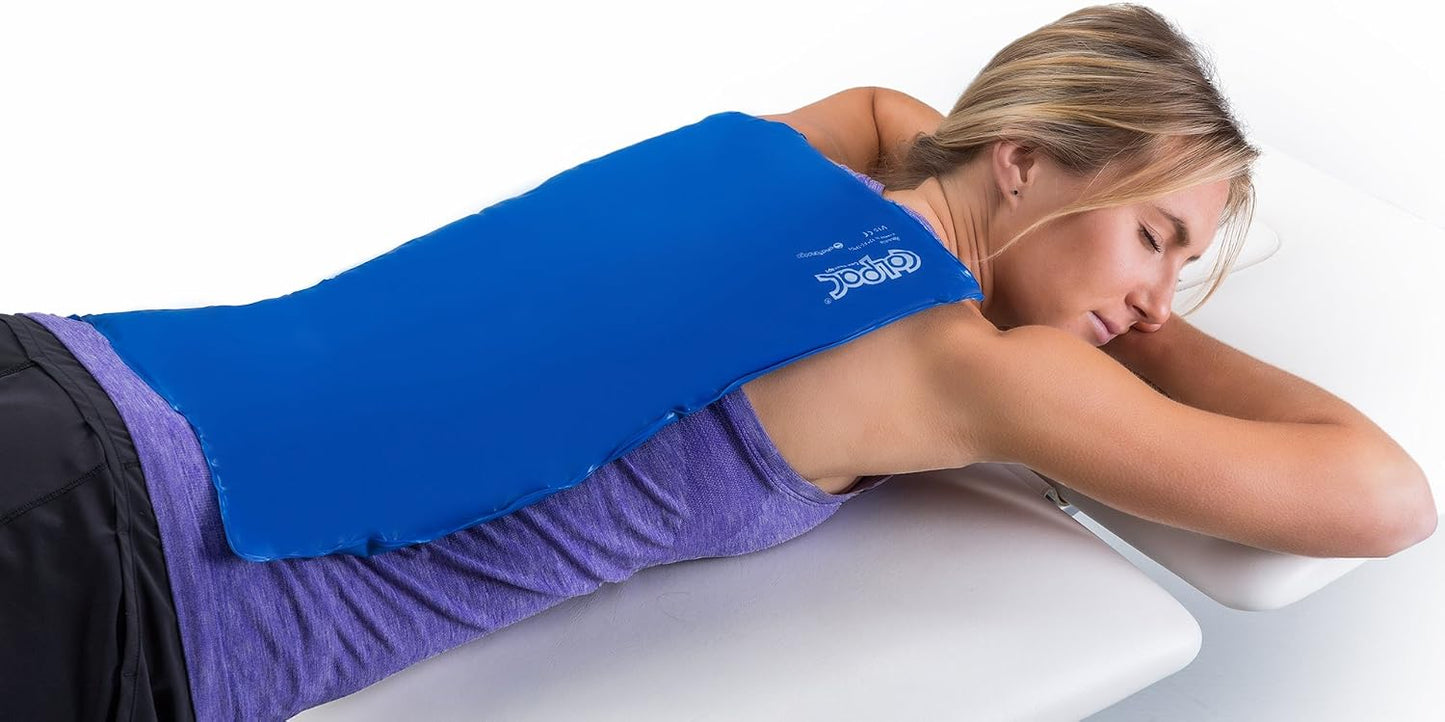 Chattanooga ColPac Reusable Gel Ice Pack Cold Therapy for Knee, Arm, Elbow, Shoulder, Back for Aches, Swelling, Bruises, Sprains, Inflammation (11"x14") - Blue