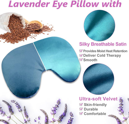 RelaxCoo Heating pad Microwavable with Washable Cover 6 * 12" Microwave Moist Heat Pad for Neck Shoulder, Cramps, Back Pain Relief, Warm Compress Rice Bean Bag Hot Pack for Muscles, Joints, Lavender