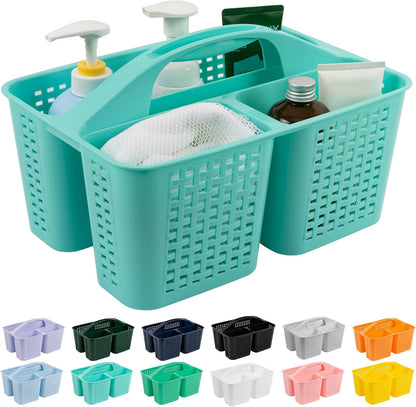 Tiawudi Portable Shower Caddy, Caddy Organizer with Handle, Plastic Shower Basket Hold Soap, Shampoo, Hair Supplies and Beauty Products, Cleaning Supplies Organizer for Home, Dorm, Shelf and Cabinet