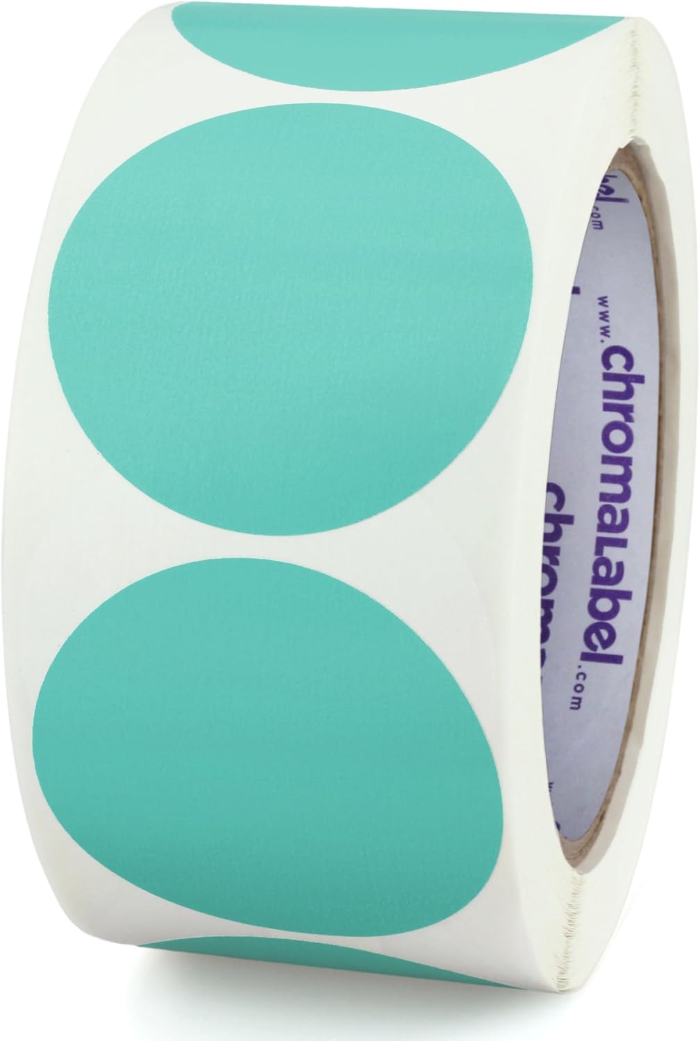 Fluorescent Green Dot Stickers, 2 Inch, 500/Roll | Writable Matte Paper Circle Stickers for Inventory, Classrooms, Offices, Retail, and Color Coding. Made in USA