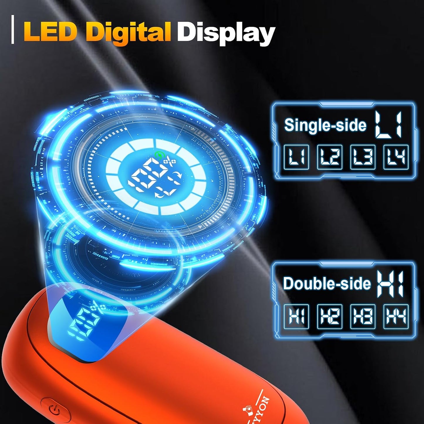 Hand Warmers Rechargeable-Electric Hand Warmers, Max 16 Hrs Warmth Up to 127℉, LED Display & Flashlight, Dual-Side Heating Portable Heater for Golf Hunting Camping for Men Women, Valentine's Day Gifts