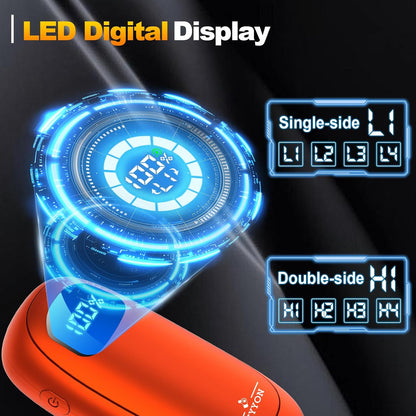 Hand Warmers Rechargeable-Electric Hand Warmers, Max 16 Hrs Warmth Up to 127℉, LED Display & Flashlight, Dual-Side Heating Portable Heater for Golf Hunting Camping for Men Women, Valentine's Day Gifts
