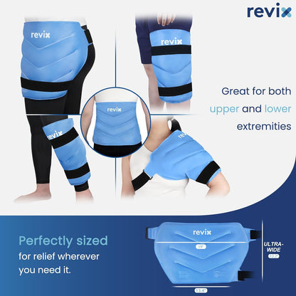 REVIX Extra Large Hip Ice Pack Wrap After Surgery, Cold Packs for Hip