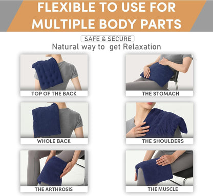 UNCN Wide Microwave Heating Pad with Washable Cover 9.5 x 16in Microwavable