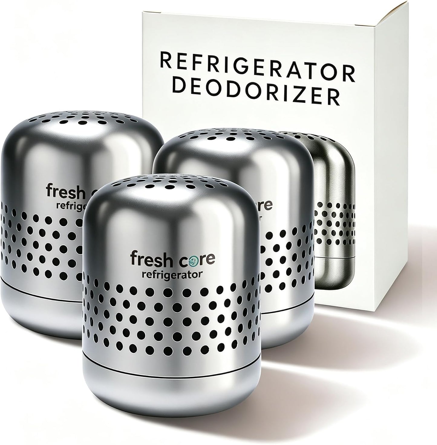 Deodorizer - Lasts up to 10 Years Fridge Deodorizer, Nano-Catalyst Technology, Sus 304 Stainless Steel, Long-Lasting Odor Eliminator for Fridge, Car(1pcs, one size)