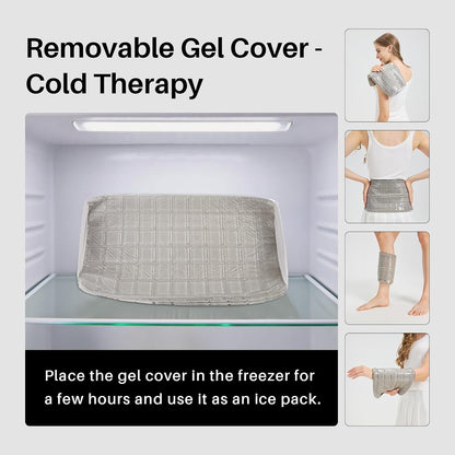 Cervical Roll Pillow with Cooling Gel Cover, Cooling Gel Memory Foam for Hot Sleepers, Small Neck Roll Pillow, Neck Round Pillow for Sleeping, Cylinder Bolster Pillow for Bed, Legs and Back