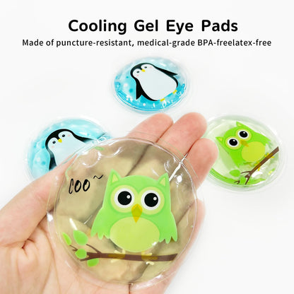 4PCS Gel Eye Ice Pack Set Reusable, Cold and Hot Compress for Eyes, Ice Pack for Eyes, Cooling Eye Pads for Eye Strain, Swelling, Redness, Dark Circles, Puffy Eyes, and Eye Recovery Surgery.