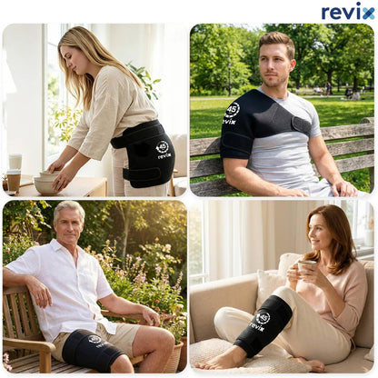 REVIX Hip Ice Pack Wrap for Sciatica & Hip Replacement, 45-Min Cold Therapy