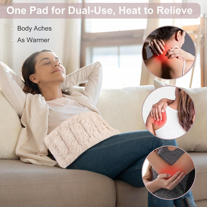 SuzziPad Microwave Heating Pad for Muscle Soreness Fatigue, 7"X16", Gray