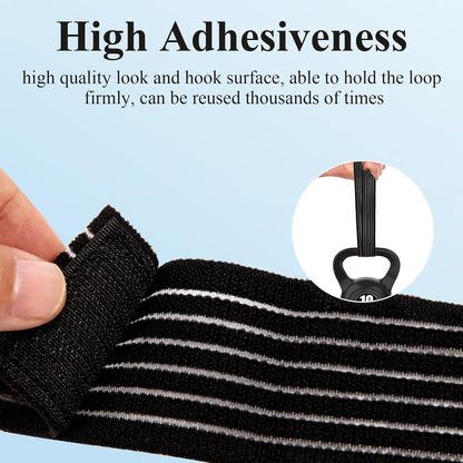 4Pack Elastic Ice Pack Straps,35.5" x 2" Reusable Fastening Bands | Soft and Comfortable, Adjustable Extension Straps,Cold and Hot Therapy,Ideal for Elbow,Thigh,Calf,Waist,Knee,Ankle,Shoulder