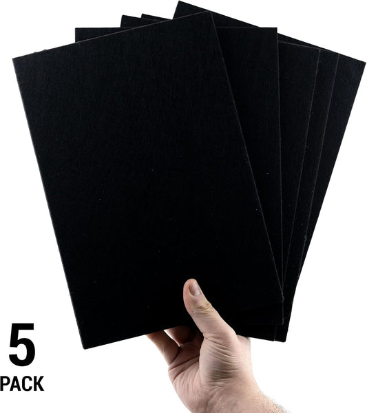 5 Pack Felt Furniture Pads 12"x8" Heavy Duty 1/5" Self Adhesive Felt Sheets Protector Felt Pads for Hardwood Floors Cuttable Furniture Pads for Furniture Feet Bed Chair Couch Table Legs