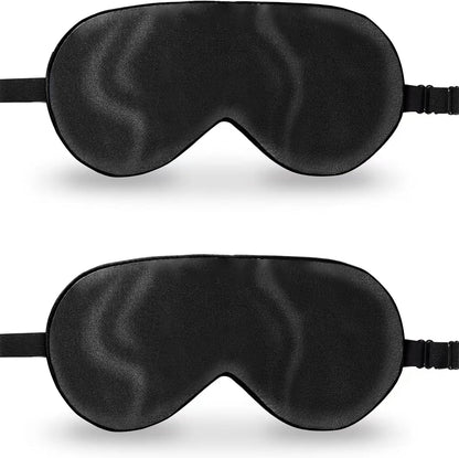 ZIMASILK Adjustable 100% Mulberry Silk Sleep Mask | Super-Smooth Soft Natural Silk Eye Mask for Sleep, Travel, Multiple Color Options ( Navy Blue )
