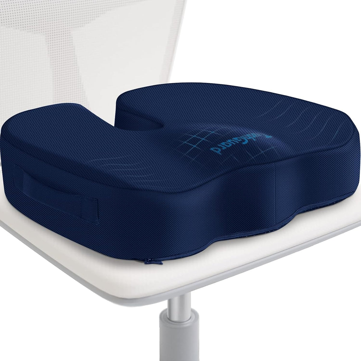 TushGuard Seat Cushion for Office Chair, Car, Memory Foam, Black Large