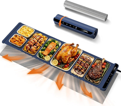 Warming Mat for Food, 26x15 Inch, Off White, Fast Heat, Child Lock