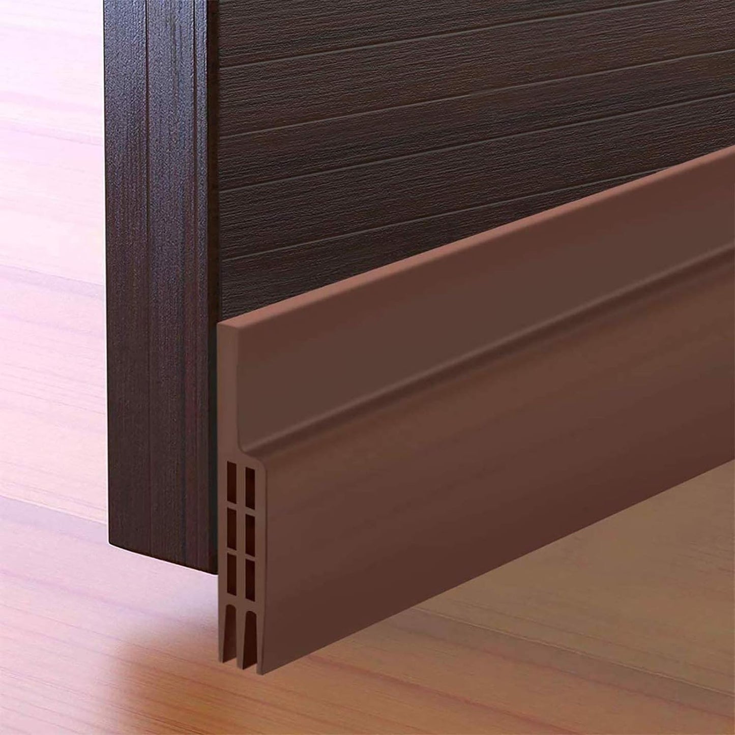 Suptikes Door Draft Stopper Under Door Sweep for Exterior & Interior Doors, Weather Stripping Door Seal, Strong Adhesive Door Sweep Soundproof Weather Stripping, 2" W x 39" L, White