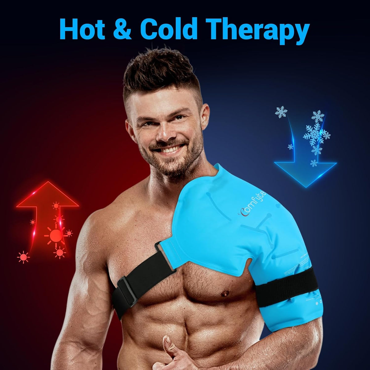 Comfytemp Shoulder Ice Pack, Rotator Cuff Cold Therapy Wrap (Large/X-Large)