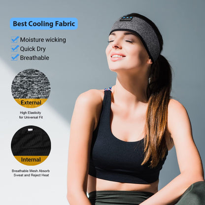 LC-dolida Sleep Headphones Headband Bluetooth 5.4, Sports Headband Earphones Wireless with Speaker Microphone USB C for Women Sleeping Gift Workout Jogging Yoga Insomnia Travel Meditation, Butterfly