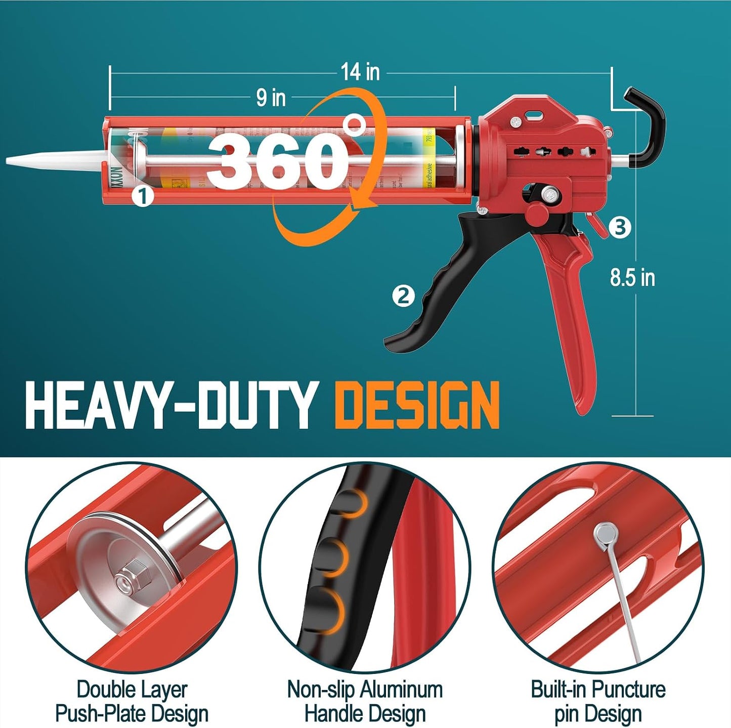 2 PCS Professional Caulk Remover Tool – Heat-Treated Caulking Tool with 90° Sharp Blade & Solid Wood Handle, Saves Time for Home Improvement, Durable Grout & Silicone Remover Tool