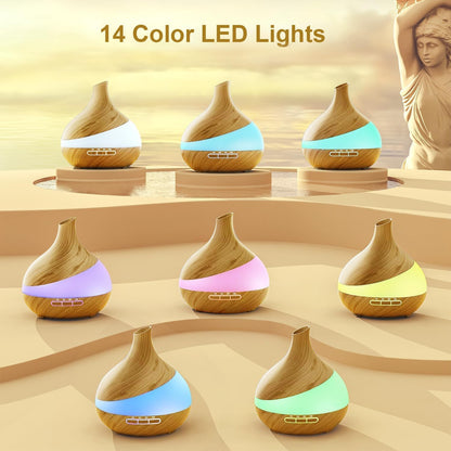 Essential Oil Diffuser for Women: 500ml with 14 Color LED