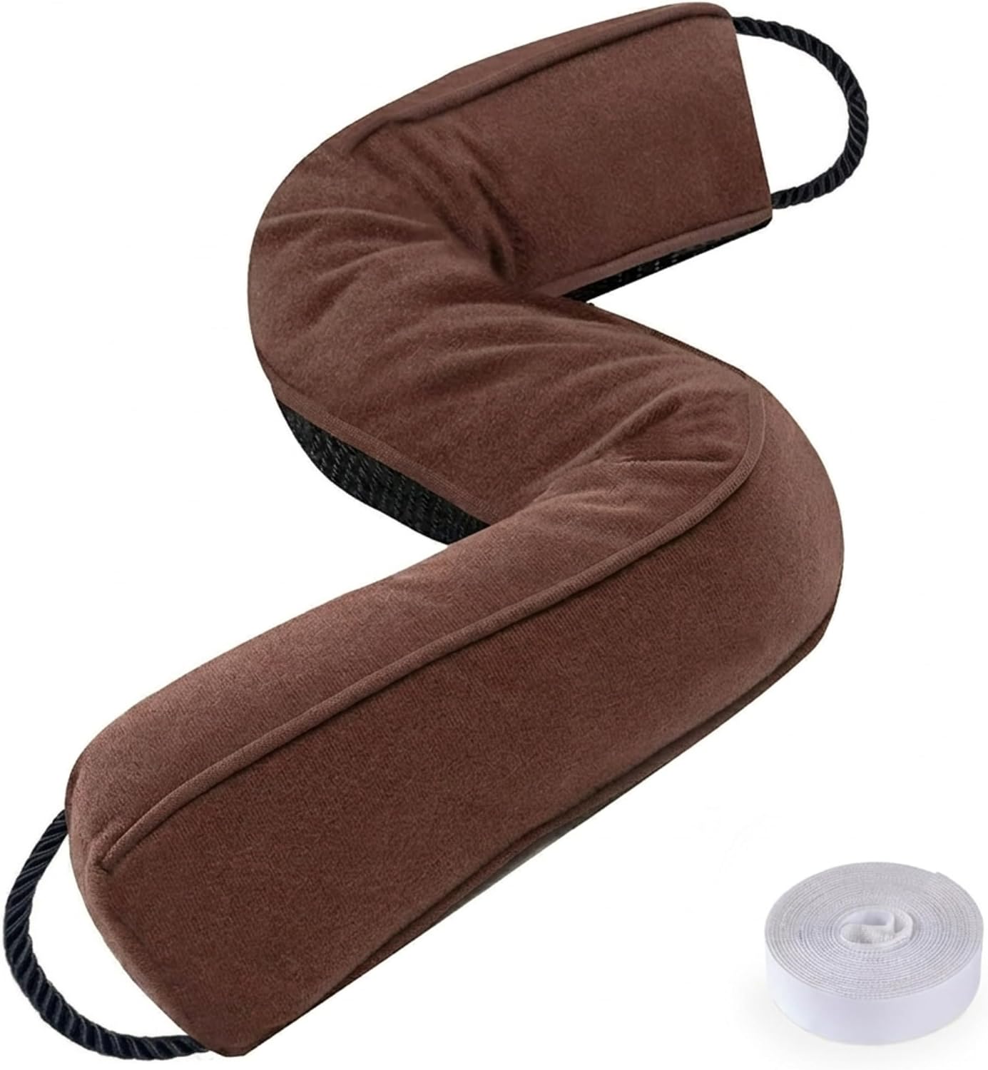 Door Draft Stopper, Removable Washable Cover, 38", Gray | Weighted Gap Filler, Blocks Hot and Cold Air, All-Season Seal, Easy Install, Noise & Wind Blocker, Home Essentials