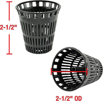 Danco Shower Hair Catcher Baskets, 6-Pack, Black (10739P)