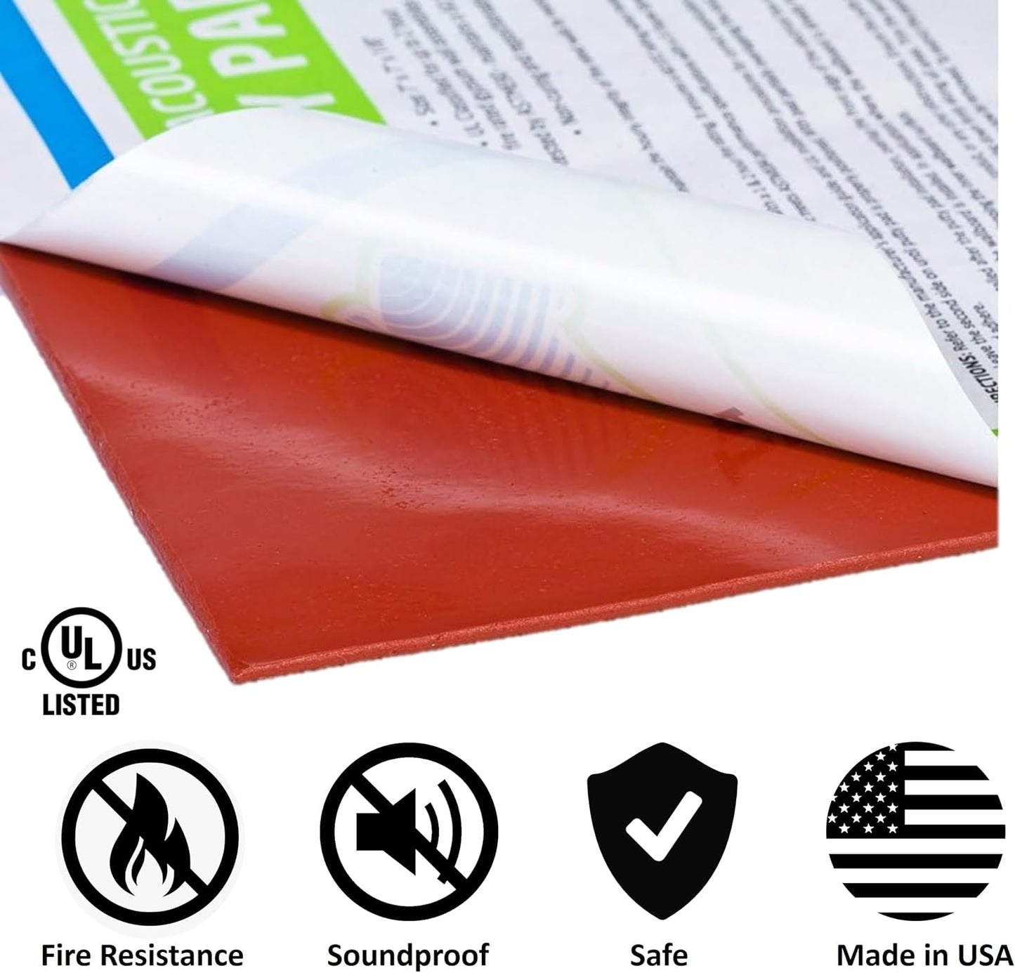 Acoustical Putty Pads - Moldable Soundproofing Pad - Fire Stop for Electrical Boxes Outlet Putty Pad, Highest UL and STC Rating - Size 7 x 7 - Pack of 3 Putty Pads - Made in USA