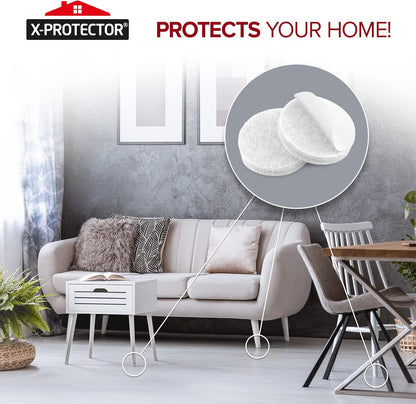 Felt Furniture Pads X-PROTECTOR 235 PCS Premium Furniture Pads - Felt Pads Furniture Feet Best Wood Floor Protectors - Protect Your Hardwood & Laminate Flooring! | Furniture Feet Best Wood Floor Protectors - Protect Your Hardwood & Laminate Flooring!