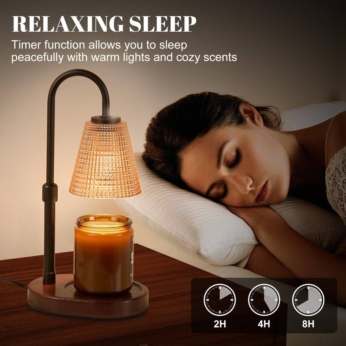 Candle Warmer Lamp with Timer,Birthday Gifes for Women and House Warming