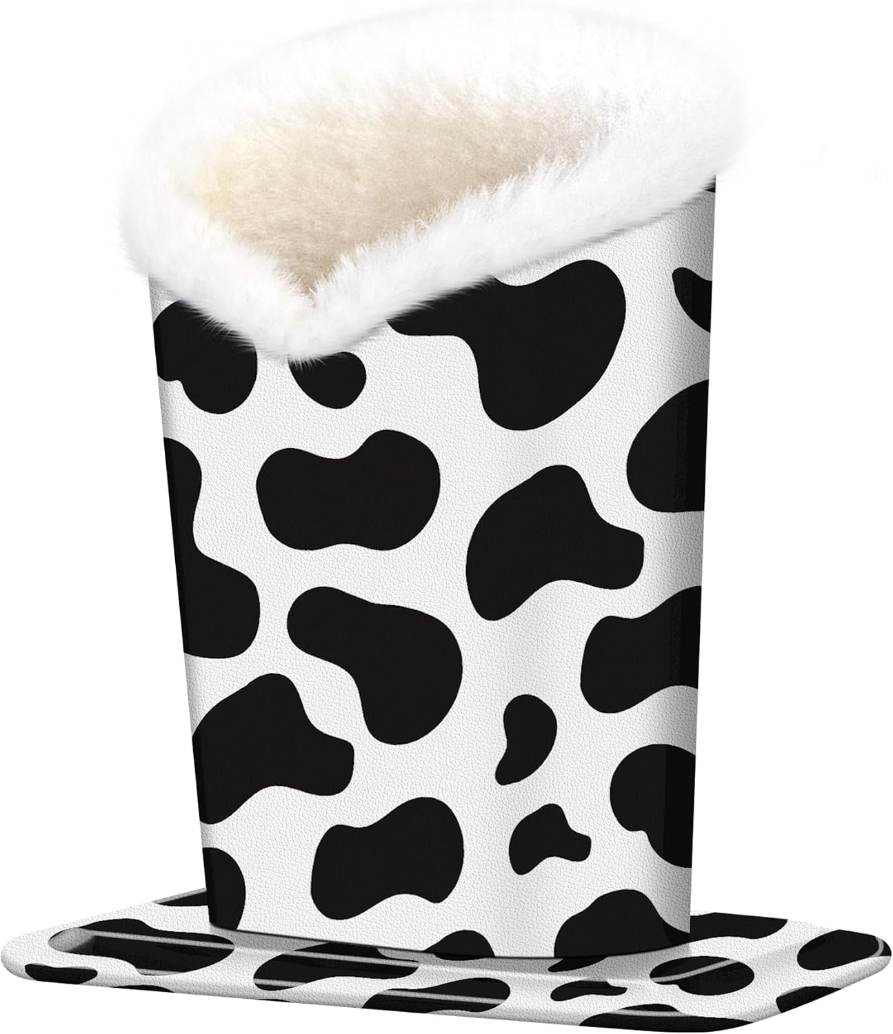 Plush Lined Eyeglasses Holder, PU Leather Glasses Stand Case