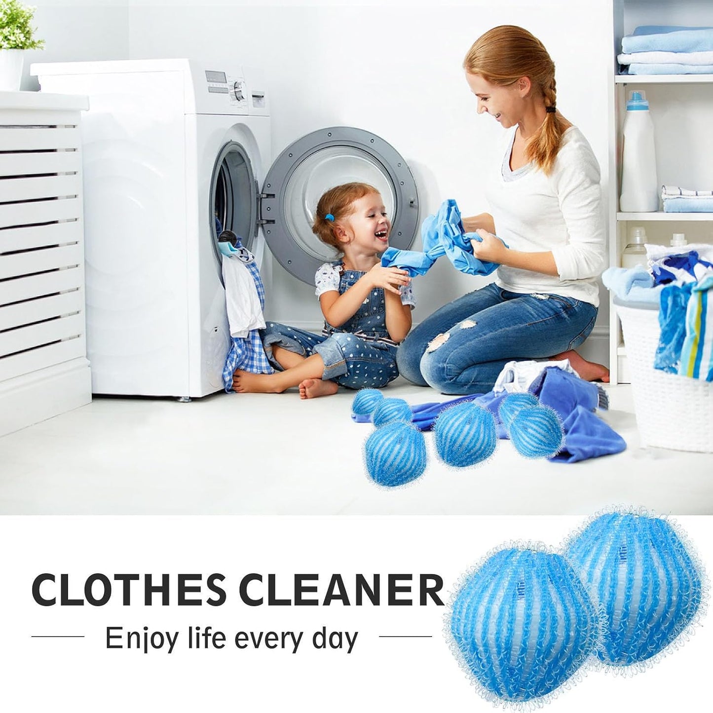 Pet Hair Remover Laundry, Microfiber Washing Machine Balls 12 Pieces, Reusable Lint Catcher Tool for Dogs and Cats