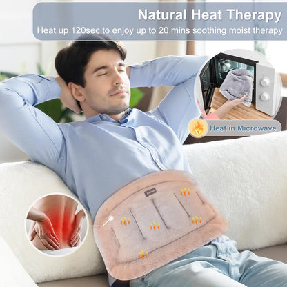 SuzziPad Microwave Heating Pad for Back & Lumbar Discomfort, Purple