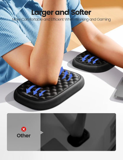 Vaydeer 2Pcs Elbow Rest Pad, L-Shaped Wrist Rest, Desk Edge Cushion