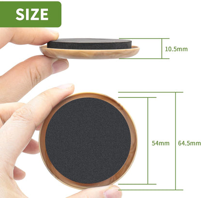 Furniture Sliders for Carpet 8 PCS - 3 1/2" Beige | Furniture Moving Sliders, Chair Leg Floor Protectors, Carpet Sliders for Furniture - Move Your Furniture Easily & Safely