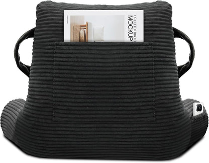 Reading Pillow for Sitting in Bed Adult, Memory Foam, Pockets