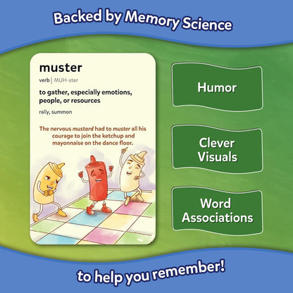 Skillmatics Vocabulary Flash Cards, SAT Prep – Wordables Level 3 | Screen-Free, Spelling Game, Learn 100 words with Wordplay, Visuals, & Soundplay, Learning Gift for Ages 8, 9, 10 & Up