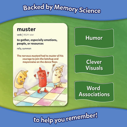 Skillmatics Vocabulary Flash Cards, SAT Prep – Wordables Level 3