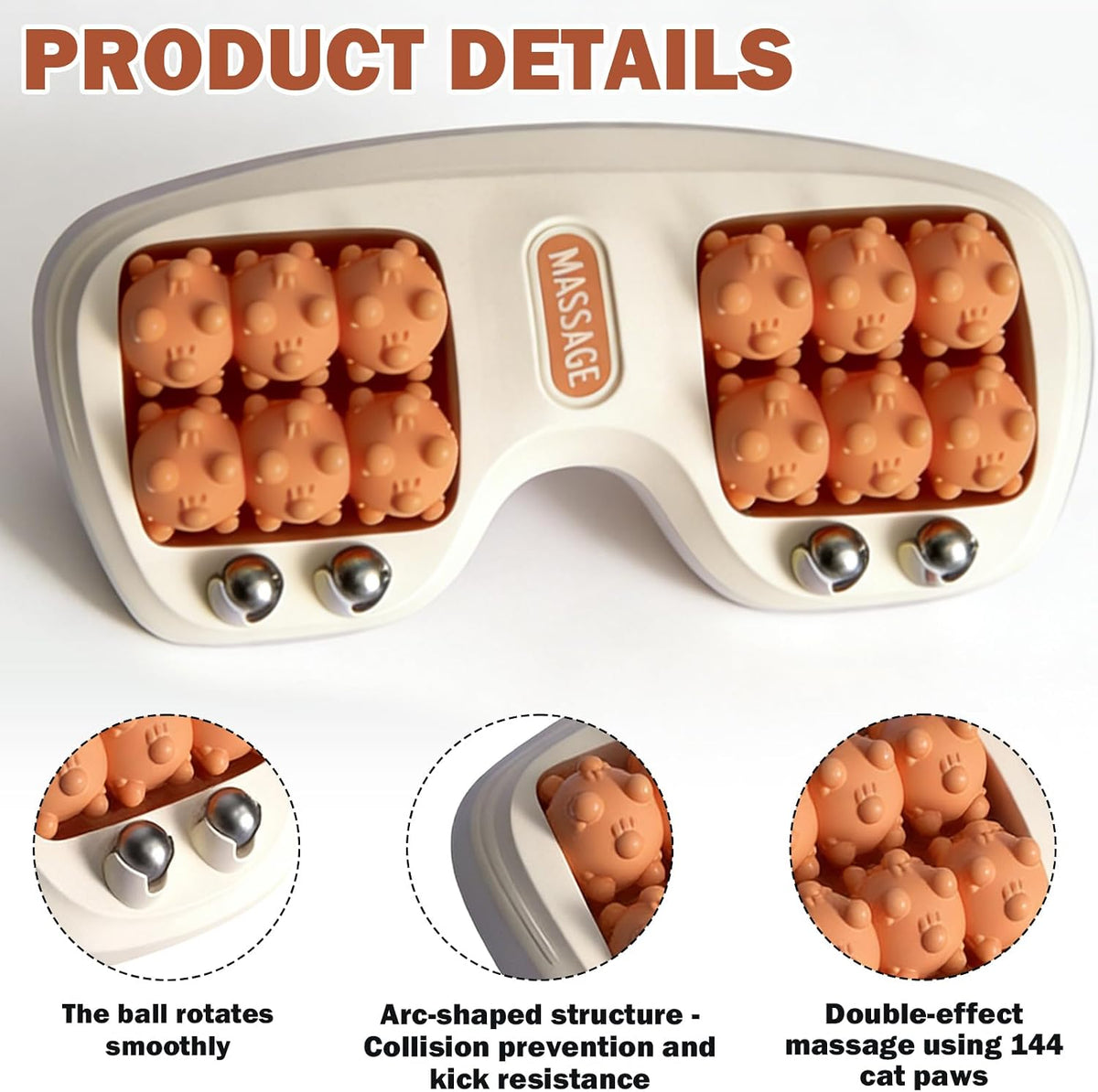 Dual Foot Massage Roller for Plantar Fasciitis Relief Purple