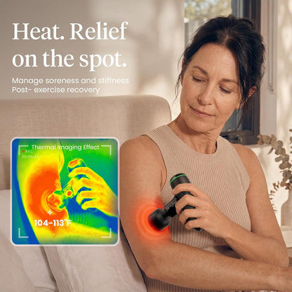 BOB AND BRAD Q2 Mini Massage Gun, Pocket-Sized Deep Tissue Massager Gun, Portable Percussion Muscle Massager Gun, Ultra Small & Quiet Muscle Massage Gun for Muscle Recovery with Carry Case