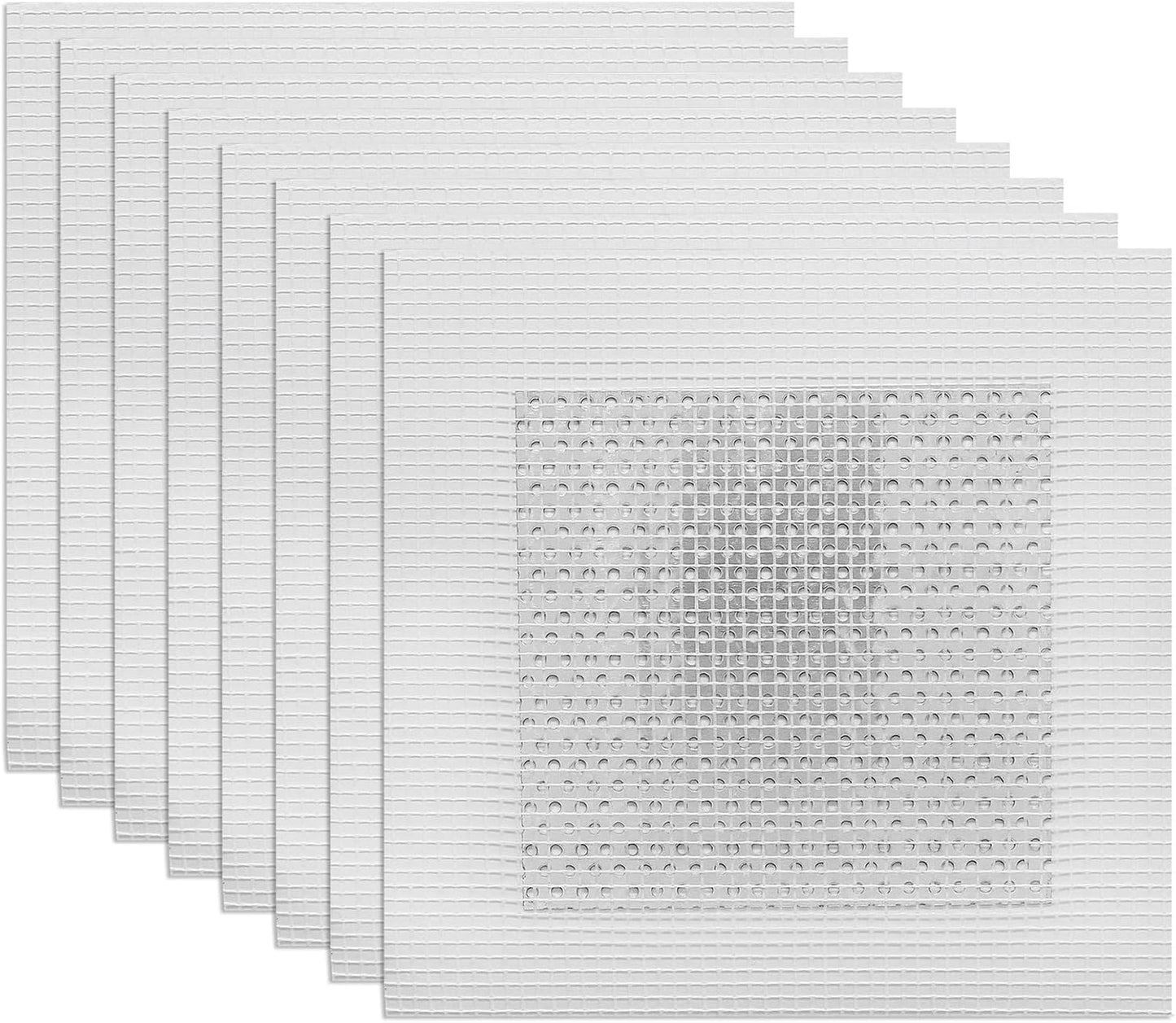 Waziaqoc 4 Inch Drywall Patch, 8 Pack, Aluminum Repair Kit | Heavy Duty, Wall Hole Repair Patch, For Home Renovation Projects