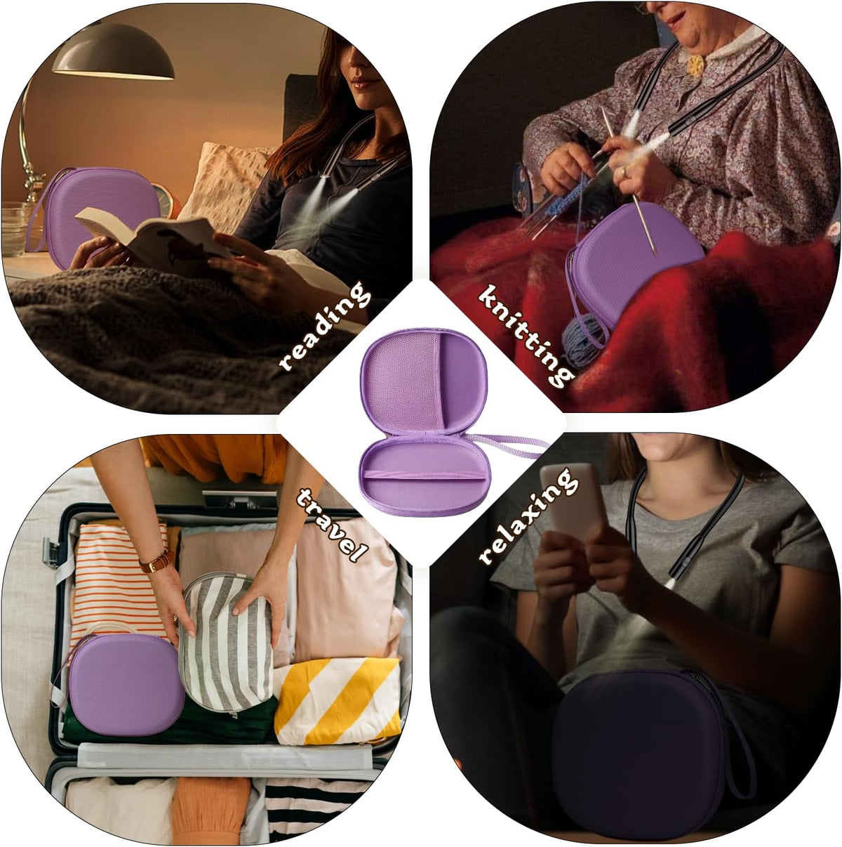 Case for Book Reading Light Compatible with Glocusent & Gritin