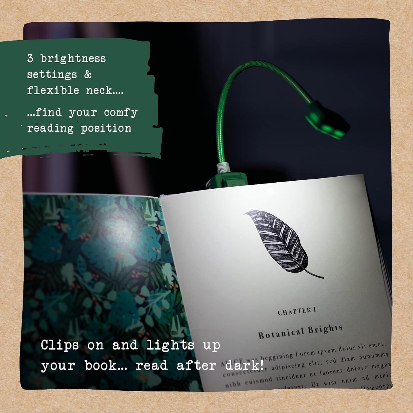 IF Book Lover's Reading Light - Bee, Blue