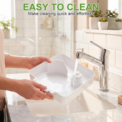 2026 New Front Load Washing Machine Drain Pan, Washer Water Catch Tray | Leak-Proof Tray for Basement Laundry Rooms, Apartments, Garages, Rentals, RVs, Floor Protection, 7*7 in