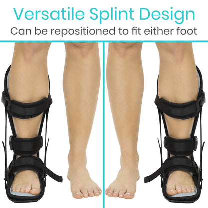 Vive Plantar Fasciitis Night Splint for Men & Women - Stabilizer Brace | Relieves Inflammation - Foot Support Boot Features Adjustable Hook and Loop Straps for Achilles Pain Relief