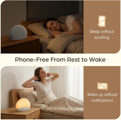 HOUSBAY Sunrise Alarm Clock with White Noise Sound Machine for Bedroom
