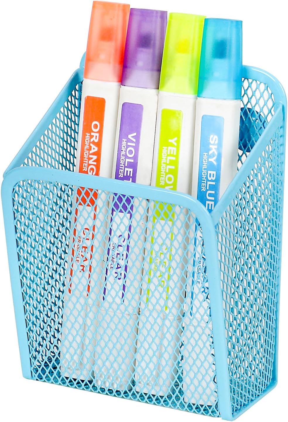UCYCAZ Magnetic Pen Holder,Single Magnetic Pencil Locker Holder Organizer | Strong Magnets Mesh Marker Holder,Locker Accessories,Writing Utensil Storage Organizer,Pen Basket for Whiteboard,Refrigerator