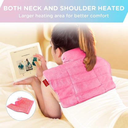 Comfytemp Heating Pad for Neck Shoulders Back, 2.6 Ib Weighted Heating Pad