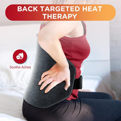 Comfytemp Heating Pad for Back & Period Abdomen, FSA Eligible HSA, XL, Grey