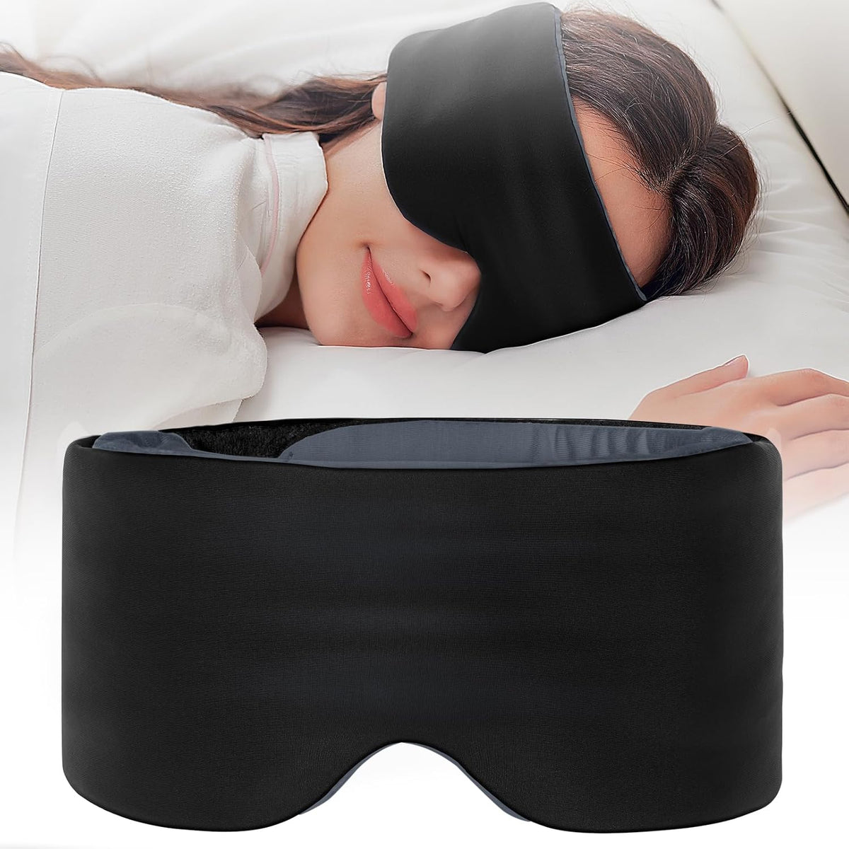 SARISUN Sleep Mask Dual-Side Blackout Eye Masks for Sleeping Men&Women